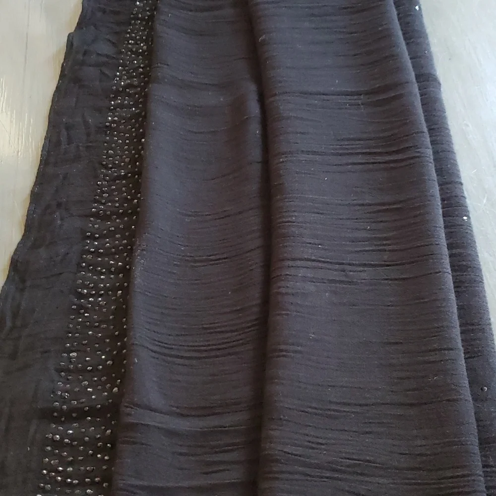 Charming Charlie |Black Gradient  Sparkling Elegant Neutral Scarf/Wrap Shawl XXL